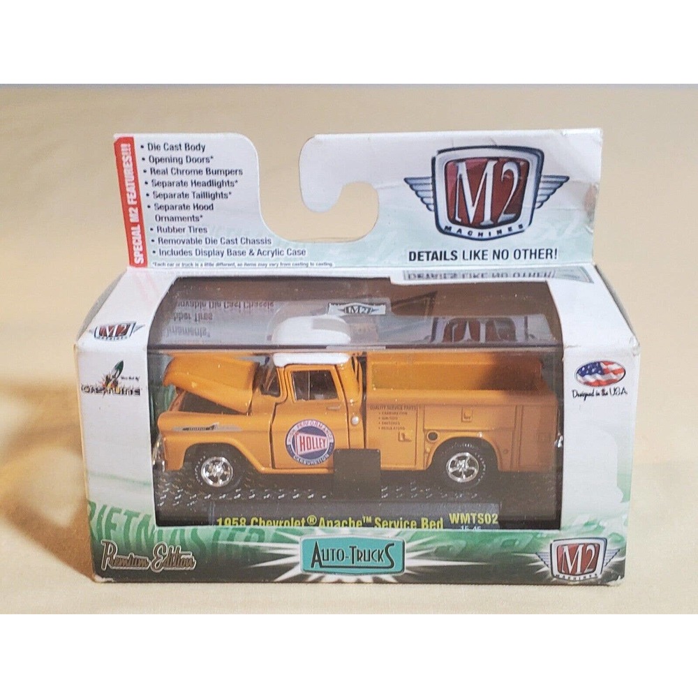 M2 1958 Chevrolet Apache Service Bed NIB 1/64 Holley